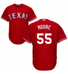 Youth Majestic Texas Rangers 55 Matt Moore Authentic Red Alternate Cool Base MLB Jersey Youth Majestic Texas Rangers 55 Matt Moore Authentic Red Alternate Cool Base MLB Jersey