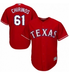 Youth Majestic Texas Rangers 61 Robinson Chirinos Replica Red Alternate Cool Base MLB Jersey Youth Majestic Texas Rangers 61 Robinson Chirinos Replica Red Alternate Cool Base MLB Jersey