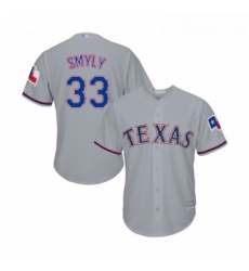 Youth Texas Rangers 33 Drew Smyly Replica Grey Road Cool Base Baseball Jersey Youth Texas Rangers 33 Drew Smyly Replica Grey Road Cool Base Baseball Jersey