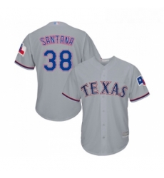 Youth Texas Rangers 38 Danny Santana Replica Grey Road Cool Base Baseball Jersey Youth Texas Rangers 38 Danny Santana Replica Grey Road Cool Base Baseball Jersey