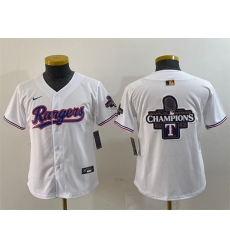 Youth Texas Rangers Team Big Logo White Gold Stitched Baseball Jersey 1 Youth Texas Rangers Team Big Logo White Gold Stitched Baseball Jersey 1