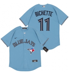 Blue Jays 11 Bo Bichette Light Blue 2020 Nike Cool Base Jersey Blue Jays 11 Bo Bichette Light Blue 2020 Nike Cool Base Jersey