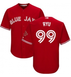 Blue Jays 99 HyunJin Ryu Red New Cool Base Stitched MLB Jersey Blue Jays 99 HyunJin Ryu Red New Cool Base Stitched MLB Jersey