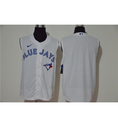 Blue Jays Blank White Nike Cool Base Sleeveless Jersey Blue Jays Blank White Nike Cool Base Sleeveless Jersey