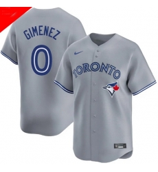 Men Toronto Blue Jays 0 Andres Gimenez Cool Base Stitched Baseball Jersey Gray Men Toronto Blue Jays 0 Andres Gimenez Cool Base Stitched Baseball Jersey Gray