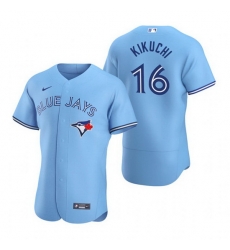 Men Toronto Blue Jays 16 Yusei Kikuchi Blue Flex Base Stitched Baseball jersey Men Toronto Blue Jays 16 Yusei Kikuchi Blue Flex Base Stitched Baseball jersey