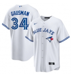 Men Toronto Blue Jays 34 Kevin Gausman White Cool Base Stitched Jersey Men Toronto Blue Jays 34 Kevin Gausman White Cool Base Stitched Jersey