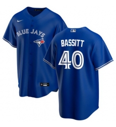 Men Toronto Blue Jays 40 Chris Bassitt Royal Cool Base Stitched Jersey Men Toronto Blue Jays 40 Chris Bassitt Royal Cool Base Stitched Jersey