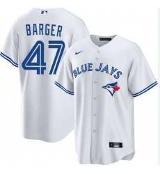 Men Toronto Blue Jays 47 Addison Barger Cool Base Stitched Baseball Jersey White