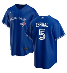 Men Toronto Blue Jays 5 Santiago Espinal Royal Cool Base Stitched Jersey Men Toronto Blue Jays 5 Santiago Espinal Royal Cool Base Stitched Jersey