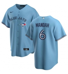 Men Toronto Blue Jays 6 Alek Manoah Light Blue Cool Base Stitched Jersey Men Toronto Blue Jays 6 Alek Manoah Light Blue Cool Base Stitched Jersey
