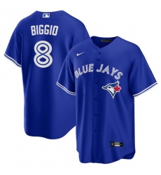 Men Toronto Blue Jays 8 Cavan Biggio Royal Cool Base Stitched Jersey Men Toronto Blue Jays 8 Cavan Biggio Royal Cool Base Stitched Jersey