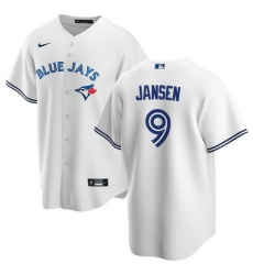 Men Toronto Blue Jays 9 Danny Jansen White Cool Base Stitched Jersey