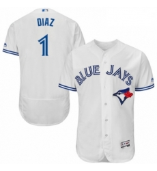 Mens Majestic Toronto Blue Jays 1 Aledmys Diaz White Home Flex Base Authentic Collection MLB Jersey Mens Majestic Toronto Blue Jays 1 Aledmys Diaz White Home Flex Base Authentic Collection MLB Jersey