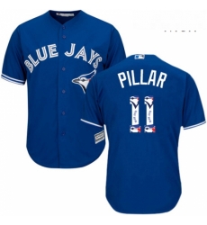 Mens Majestic Toronto Blue Jays 11 Kevin Pillar Authentic Blue Team Logo Fashion MLB Jersey Mens Majestic Toronto Blue Jays 11 Kevin Pillar Authentic Blue Team Logo Fashion MLB Jersey