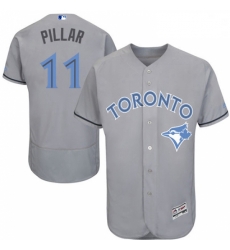 Mens Majestic Toronto Blue Jays 11 Kevin Pillar Authentic Gray 2016 Fathers Day Fashion Flex Base MLB Jersey Mens Majestic Toronto Blue Jays 11 Kevin Pillar Authentic Gray 2016 Fathers Day Fashion Flex Base MLB Jersey