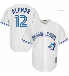 Mens Majestic Toronto Blue Jays 12 Roberto Alomar Authentic White Cooperstown MLB Jersey Mens Majestic Toronto Blue Jays 12 Roberto Alomar Authentic White Cooperstown MLB Jersey