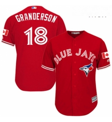 Mens Majestic Toronto Blue Jays 18 Curtis Granderson Replica Scarlet Alternate Cool Base MLB Jersey Mens Majestic Toronto Blue Jays 18 Curtis Granderson Replica Scarlet Alternate Cool Base MLB Jersey