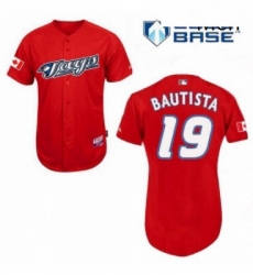 Mens Majestic Toronto Blue Jays 19 Jose Bautista Authentic Red Cool Base MLB Jersey Mens Majestic Toronto Blue Jays 19 Jose Bautista Authentic Red Cool Base MLB Jersey