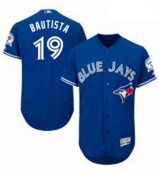 Mens Majestic Toronto Blue Jays 19 Jose Bautista Blue Alternate Flex Base Authentic Collection MLB Jersey Mens Majestic Toronto Blue Jays 19 Jose Bautista Blue Alternate Flex Base Authentic Collection MLB Jersey