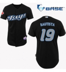 Mens Majestic Toronto Blue Jays 19 Jose Bautista Replica Black Cool Base MLB Jersey Mens Majestic Toronto Blue Jays 19 Jose Bautista Replica Black Cool Base MLB Jersey