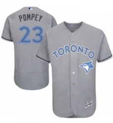 Mens Majestic Toronto Blue Jays 23 Dalton Pompey Authentic Gray 2016 Fathers Day Fashion Flex Base MLB Jersey Mens Majestic Toronto Blue Jays 23 Dalton Pompey Authentic Gray 2016 Fathers Day Fashion Flex Base MLB Jersey