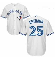Mens Majestic Toronto Blue Jays 25 Marco Estrada Replica White Home MLB Jersey Mens Majestic Toronto Blue Jays 25 Marco Estrada Replica White Home MLB Jersey