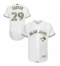 Mens Majestic Toronto Blue Jays 29 Joe Carter Authentic White 2016 Memorial Day Fashion Flex Base MLB Jersey Mens Majestic Toronto Blue Jays 29 Joe Carter Authentic White 2016 Memorial Day Fashion Flex Base MLB Jersey