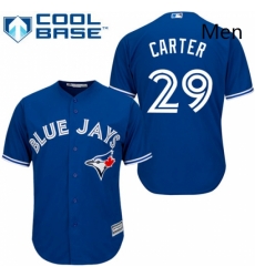 Mens Majestic Toronto Blue Jays 29 Joe Carter Replica Blue Alternate MLB Jersey Mens Majestic Toronto Blue Jays 29 Joe Carter Replica Blue Alternate MLB Jersey