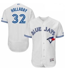 Mens Majestic Toronto Blue Jays 32 Roy Halladay White Home Flex Base Authentic Collection MLB Jersey Mens Majestic Toronto Blue Jays 32 Roy Halladay White Home Flex Base Authentic Collection MLB Jersey