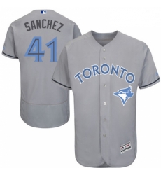 Mens Majestic Toronto Blue Jays 41 Aaron Sanchez Authentic Gray 2016 Fathers Day Fashion Flex Base MLB Jersey Mens Majestic Toronto Blue Jays 41 Aaron Sanchez Authentic Gray 2016 Fathers Day Fashion Flex Base MLB Jersey