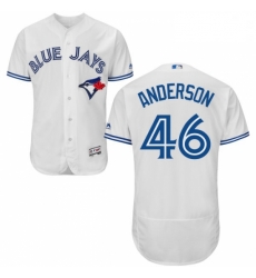 Mens Majestic Toronto Blue Jays 46 Brett Anderson White Flexbase Authentic Collection MLB Jersey Mens Majestic Toronto Blue Jays 46 Brett Anderson White Flexbase Authentic Collection MLB Jersey