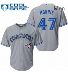 Mens Majestic Toronto Blue Jays 47 Jack Morris Replica Grey Road MLB Jersey Mens Majestic Toronto Blue Jays 47 Jack Morris Replica Grey Road MLB Jersey