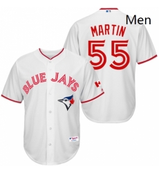Mens Majestic Toronto Blue Jays 55 Russell Martin Authentic White 2015 Canada Day MLB Jersey Mens Majestic Toronto Blue Jays 55 Russell Martin Authentic White 2015 Canada Day MLB Jersey