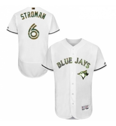 Mens Majestic Toronto Blue Jays 6 Marcus Stroman Authentic White 2016 Memorial Day Fashion Flex Base Jersey Mens Majestic Toronto Blue Jays 6 Marcus Stroman Authentic White 2016 Memorial Day Fashion Flex Base Jersey