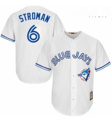 Mens Majestic Toronto Blue Jays 6 Marcus Stroman Authentic White Cooperstown MLB Jersey Mens Majestic Toronto Blue Jays 6 Marcus Stroman Authentic White Cooperstown MLB Jersey