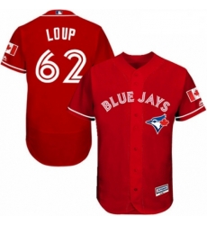 Mens Majestic Toronto Blue Jays 62 Aaron Loup Scarlet Alternate Flex Base Authentic Collection MLB Jersey Mens Majestic Toronto Blue Jays 62 Aaron Loup Scarlet Alternate Flex Base Authentic Collection MLB Jersey