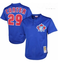 Mens Mitchell and Ness 1997 Toronto Blue Jays 29 Joe Carter Authentic Blue Throwback MLB Jersey Mens Mitchell and Ness 1997 Toronto Blue Jays 29 Joe Carter Authentic Blue Throwback MLB Jersey