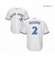 Mens Toronto Blue Jays 2 Clayton Richard Replica White Home Baseball Jersey Mens Toronto Blue Jays 2 Clayton Richard Replica White Home Baseball Jersey