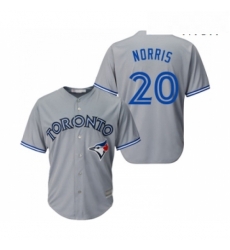Mens Toronto Blue Jays 20 Bud Norris Replica Grey Road Baseball Jersey Mens Toronto Blue Jays 20 Bud Norris Replica Grey Road Baseball Jersey