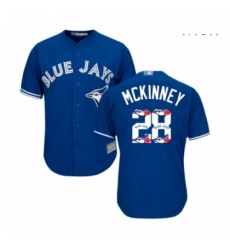 Mens Toronto Blue Jays 28 Billy McKinney Authentic Blue Team Logo Fashion Baseball Jersey Mens Toronto Blue Jays 28 Billy McKinney Authentic Blue Team Logo Fashion Baseball Jersey