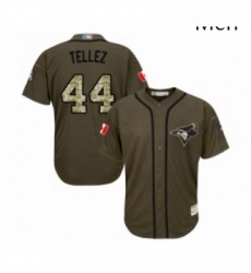 Mens Toronto Blue Jays 44 Rowdy Tellez Authentic Green Salute to Service Baseball Jersey Mens Toronto Blue Jays 44 Rowdy Tellez Authentic Green Salute to Service Baseball Jersey