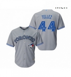 Mens Toronto Blue Jays 44 Rowdy Tellez Replica Grey Road Baseball Jersey Mens Toronto Blue Jays 44 Rowdy Tellez Replica Grey Road Baseball Jersey