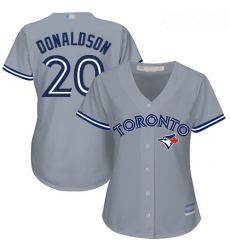 Blue Jays #20 Josh Donaldson Grey Road Women Stitched Baseball Jersey Blue Jays #20 Josh Donaldson Grey Road Women Stitched Baseball Jersey