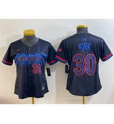 Women Toronto Blue Jays 30 Alejandro Kirk Navy 2024 City Connect Limited Stitched Baseball Jersey 28Run Small 29 Women Toronto Blue Jays 30 Alejandro Kirk Navy 2024 City Connect Limited Stitched Baseball Jersey 28Run Small 29