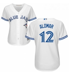 Womens Majestic Toronto Blue Jays 12 Roberto Alomar Authentic White Home MLB Jersey Womens Majestic Toronto Blue Jays 12 Roberto Alomar Authentic White Home MLB Jersey