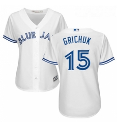 Womens Majestic Toronto Blue Jays 15 Randal Grichuk Authentic White Home MLB Jersey Womens Majestic Toronto Blue Jays 15 Randal Grichuk Authentic White Home MLB Jersey