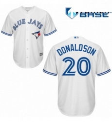 Womens Majestic Toronto Blue Jays 20 Josh Donaldson Replica White MLB Jersey Womens Majestic Toronto Blue Jays 20 Josh Donaldson Replica White MLB Jersey