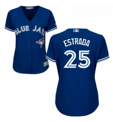 Womens Majestic Toronto Blue Jays 25 Marco Estrada Authentic Blue Alternate MLB Jersey Womens Majestic Toronto Blue Jays 25 Marco Estrada Authentic Blue Alternate MLB Jersey