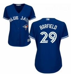 Womens Majestic Toronto Blue Jays 29 Jesse Barfield Replica Blue Alternate MLB Jersey Womens Majestic Toronto Blue Jays 29 Jesse Barfield Replica Blue Alternate MLB Jersey